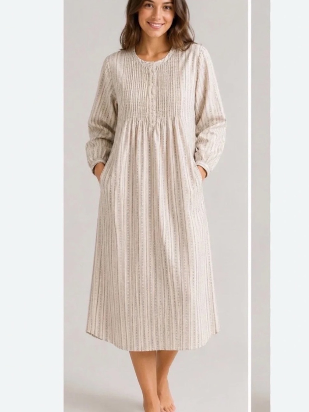 LL BEAN SLEEP SHIRT- SIZE XL - 100% COTTON. LITTLE HOUSE ON THE PRAIRIE VIBES